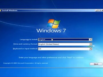 cara menginstall windows 7 profesional